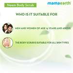 Mamaearth Neem Body Scrub with Neem and Tulsi for Skin Purification